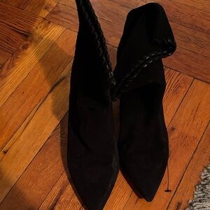 Zara Black Heeled Boots